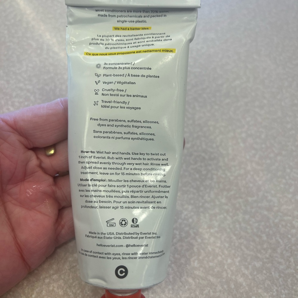 Everist White Conditioner Concentrate - Hydrating Hair Treatment - Picture 3 of 4